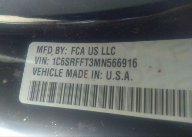 2021 RAM 1500(VIN: 1C6SRFFT3MN566916
