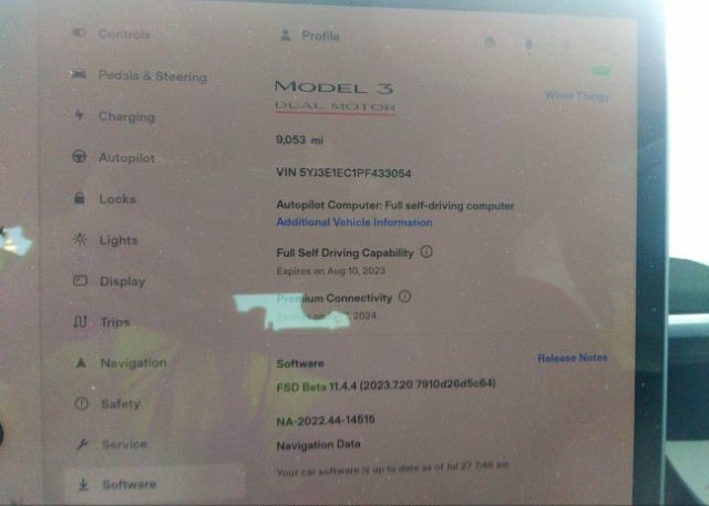 2023 TESLA MODEL 3(VIN: 5YJ3E1EC1PF433054