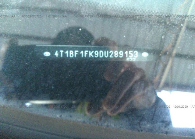 4T1BF1FK9DU289153 2013 TOYOTA CAMRY