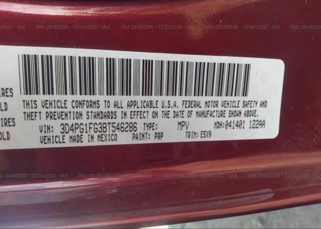 3D4PG1FG3BT546286 2011 DODGE JOURNEY