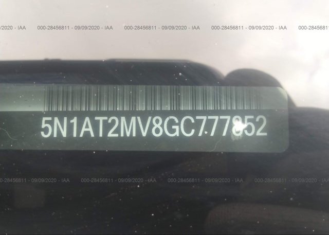 5N1AT2MV8GC777852 2016 NISSAN ROGUE