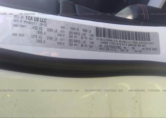 1C4RJFAG9HC678551 2017 JEEP GRAND CHEROKEE