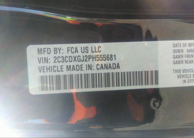2023 DODGE CHARGER(VIN: 2C3CDXGJ2PH555681