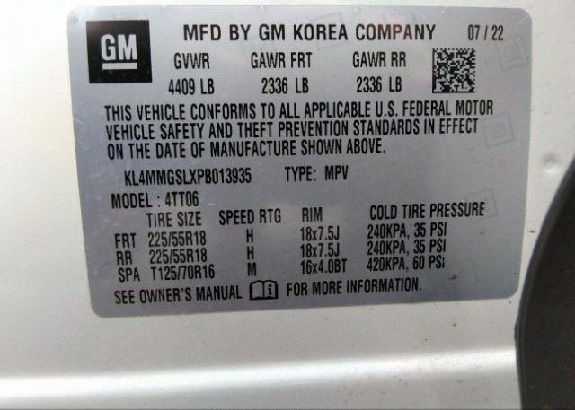 2023 BUICK ENCORE GX(VIN: KL4MMGSLXPB013935