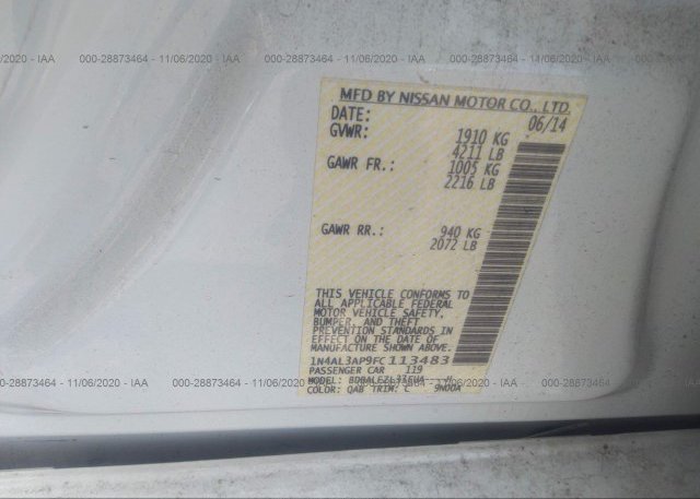1N4AL3AP9FC113483 2015 NISSAN ALTIMA