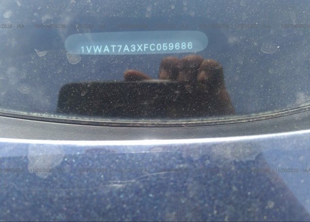 1VWAT7A3XFC059686 2015 VOLKSWAGEN PASSAT