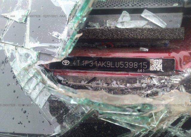 4T1F31AK9LU539815 2020 TOYOTA CAMRY