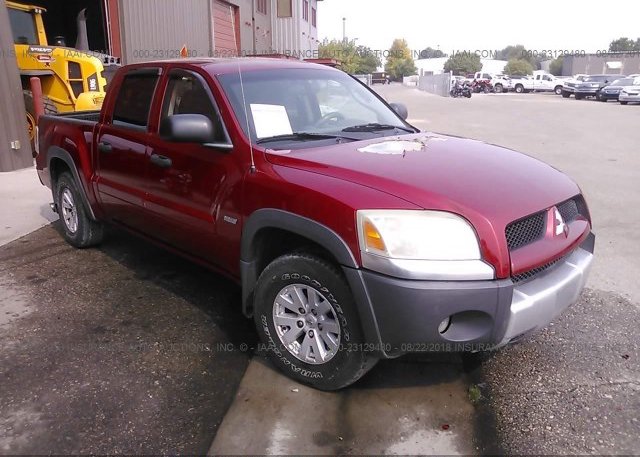 1z7ht38n26s579022 Salvage Maroon Mitsubishi Raider At Meridian Id