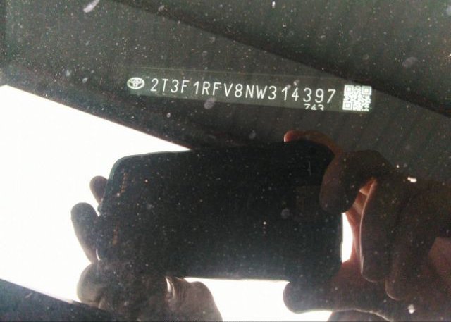2022 TOYOTA RAV4(VIN: 2T3F1RFV8NW314397