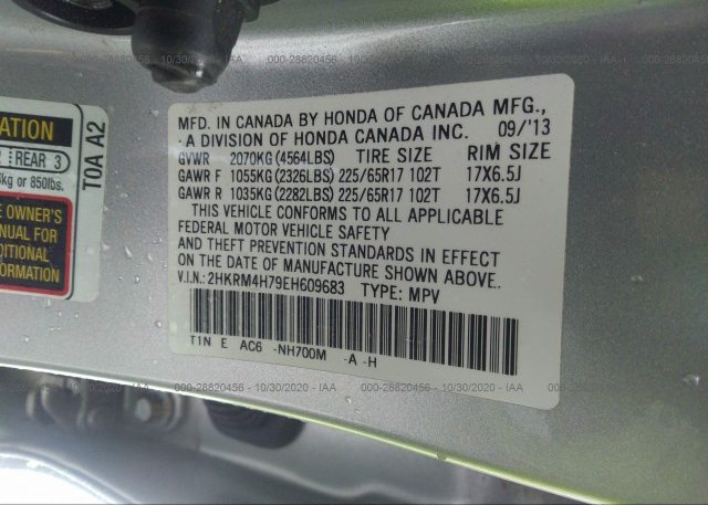 2HKRM4H79EH609683 2014 HONDA CR-V