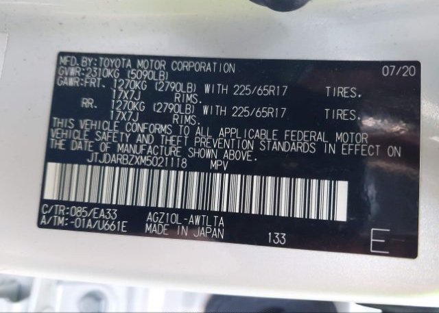 2021 LEXUS NX 300(VIN: JTJDARBZXM5021118