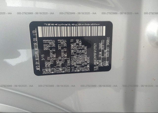 JN8AE2KP8F9127521 2015 Nissan QUEST