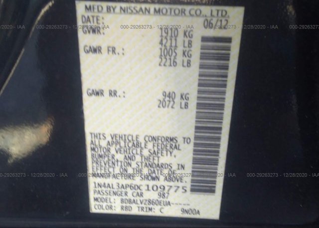 1N4AL3AP6DC109775 2013 NISSAN ALTIMA