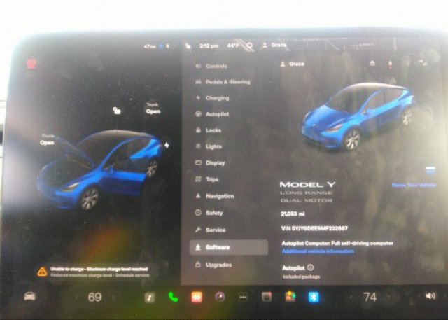 2021 TESLA MODEL Y(VIN: 5YJYGDEE9MF232887