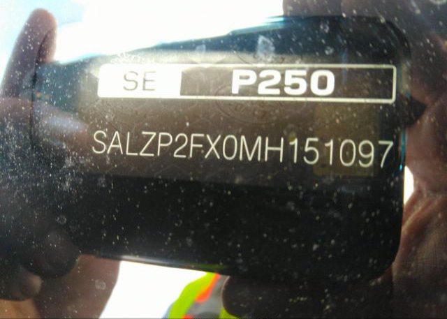 2021 LAND ROVER RANGE ROVER EVOQUE(VIN: SALZP2FX0MH151097