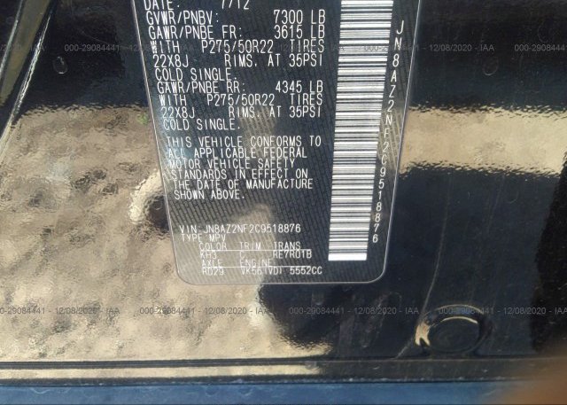 JN8AZ2NF2C9518876 2012 INFINITI QX56