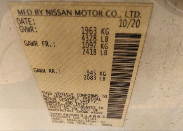 2021 NISSAN ALTIMA(VIN: 1N4BL4BVXMN314883