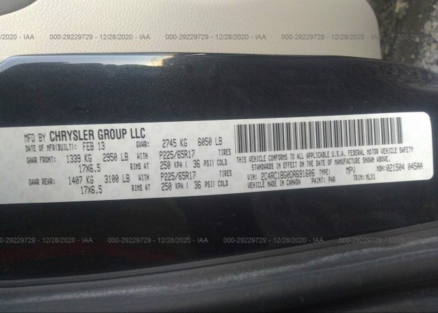 2C4RC1BG0DR691606 2013 CHRYSLER TOWN & COUNTRY