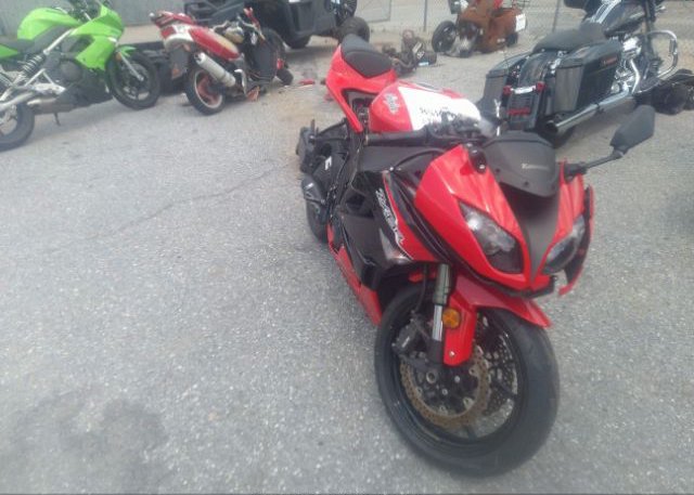 Bidding ended on JKAZX4C14KB505569, Salvage Kawasaki Zx600 at ...