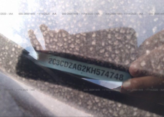 2C3CDZAG2KH574748 2019 DODGE CHALLENGER