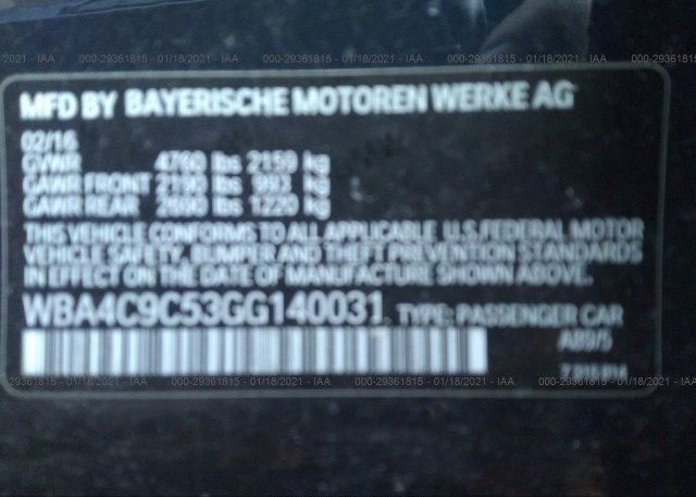 WBA4C9C53GG140031 2016 BMW 4 SERIES