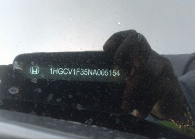 2022 HONDA ACCORD SEDAN(VIN: 1HGCV1F35NA005154