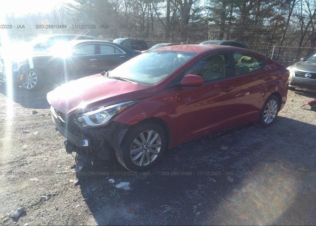 из сша 2016 HYUNDAI ELANTRA KMHDH4AE9GU572355
