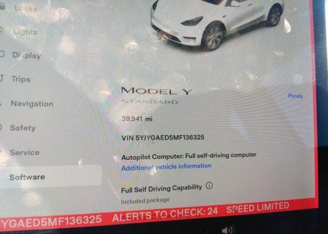 2021 TESLA MODEL Y(VIN: 5YJYGAED5MF136325