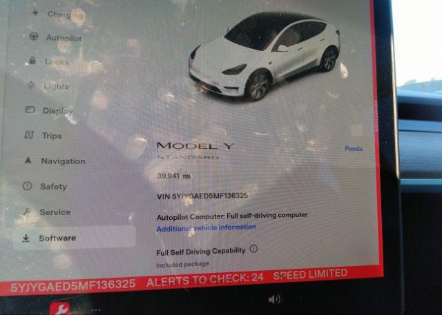 2021 TESLA MODEL Y(VIN: 5YJYGAED5MF136325