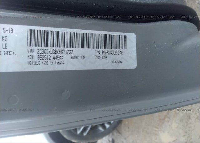 2C3CDXJG8KH671232 2019 DODGE CHARGER