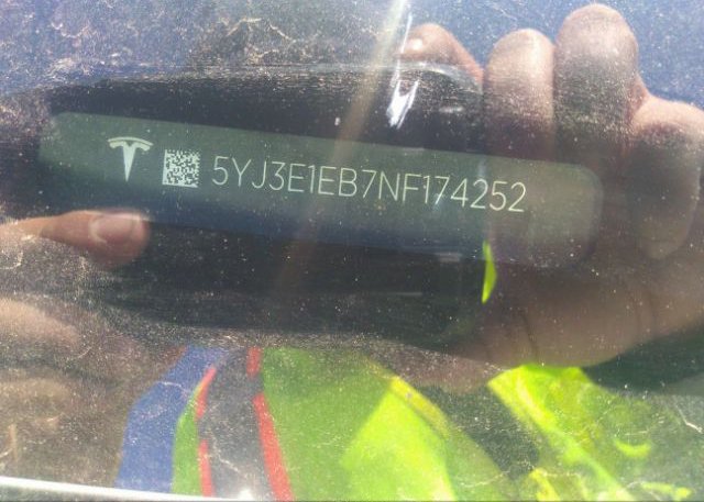 2022 TESLA MODEL 3(VIN: 5YJ3E1EB7NF174252