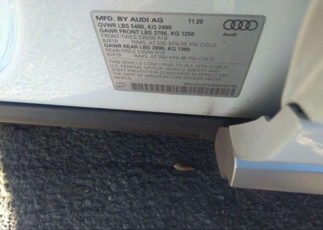 2021 AUDI Q5(VIN: WA1AAAFYXM2032155