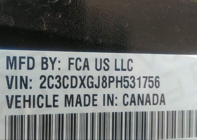 2023 DODGE CHARGER(VIN: 2C3CDXGJ8PH531756