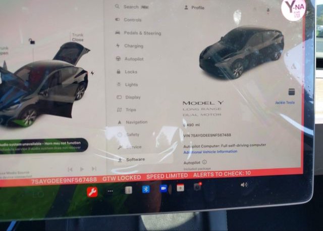 2022 TESLA MODEL Y(VIN: 7SAYGDEE9NF567488