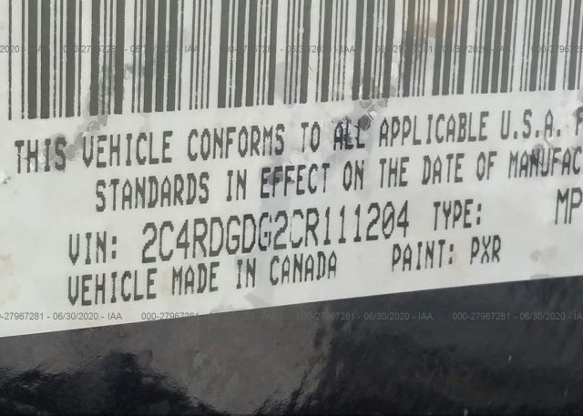 2C4RDGDG2CR111204 2012 Dodge GRAND CARAVAN