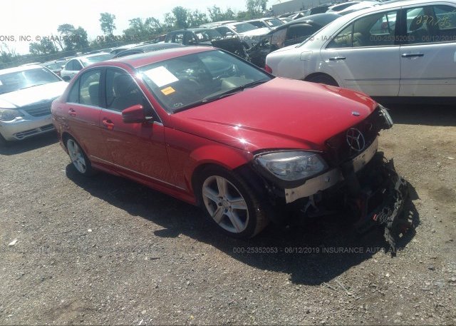 Wddgf8bb1af363342 Salvage Red Mercedes Benz C At West Chester Oh