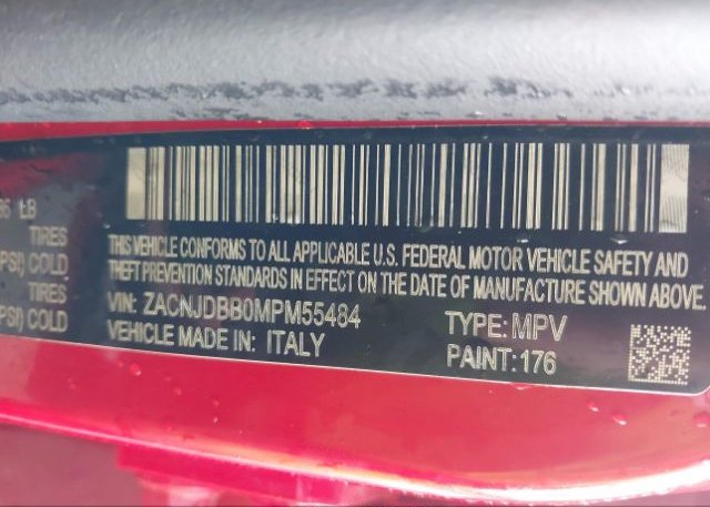 2021 JEEP RENEGADE LATITUDE 4X4(VIN: ZACNJDBB0MPM55484