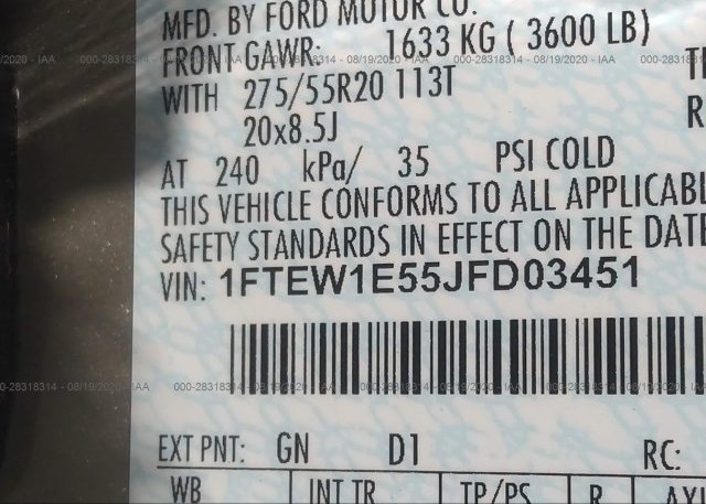 1FTEW1E55JFD03451 2018 FORD F-150