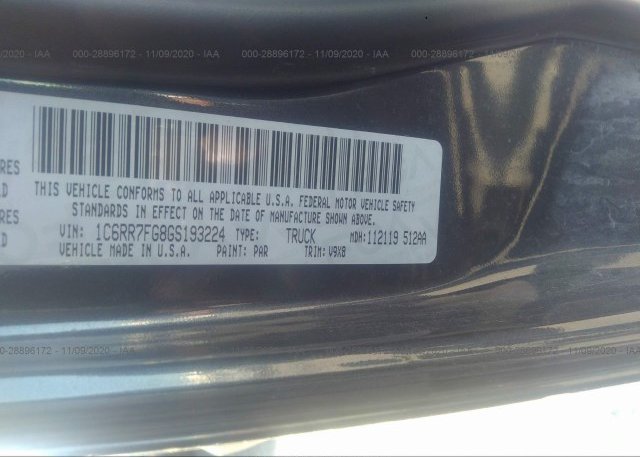 1C6RR7FG8GS193224 2016 RAM 1500