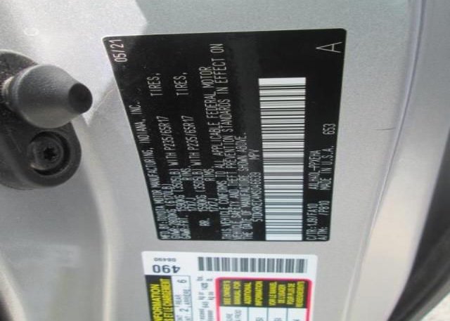 2021 TOYOTA SIENNA(VIN: 5TDKRKEC4MS046639