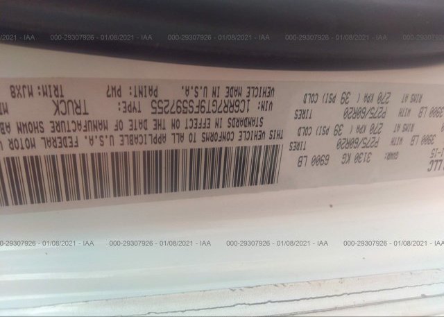 1C6RR7GT9FS597255 2015 RAM 1500