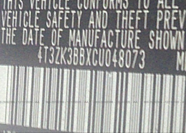 4T3ZK3BBXCU048073 2012 TOYOTA VENZA