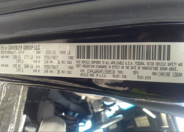 1C4AJWAG4FL550518 2015 JEEP WRANGLER