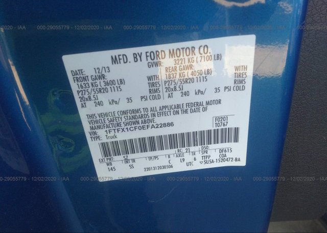1FTFX1CF0EFA22886 2014 FORD F-150