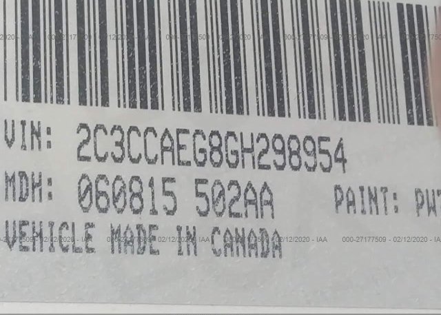 2C3CCAEG8GH298954 2016 Chrysler 300