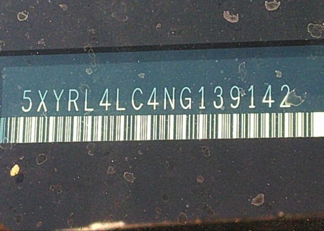 2022 KIA SORENTO(VIN: 5XYRL4LC4NG139142