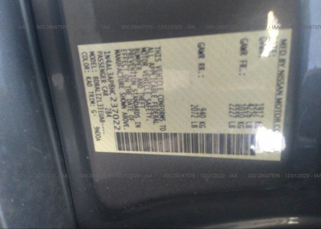 1N4AL3AP8HC237022 2017 NISSAN ALTIMA