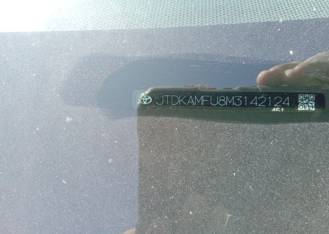 2021 TOYOTA PRIUS(VIN: JTDKAMFU8M3142124