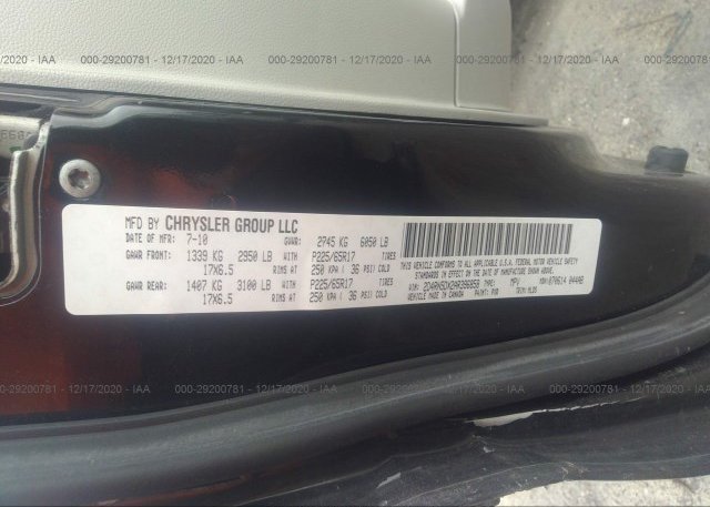 2D4RN5DX2AR396858 2010 DODGE GRAND CARAVAN
