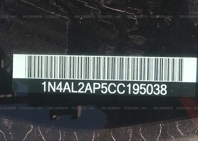 1N4AL2AP5CC195038 2012 NISSAN ALTIMA